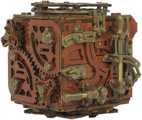 mechanical metal puzzle box|mecanigma puzzle box.